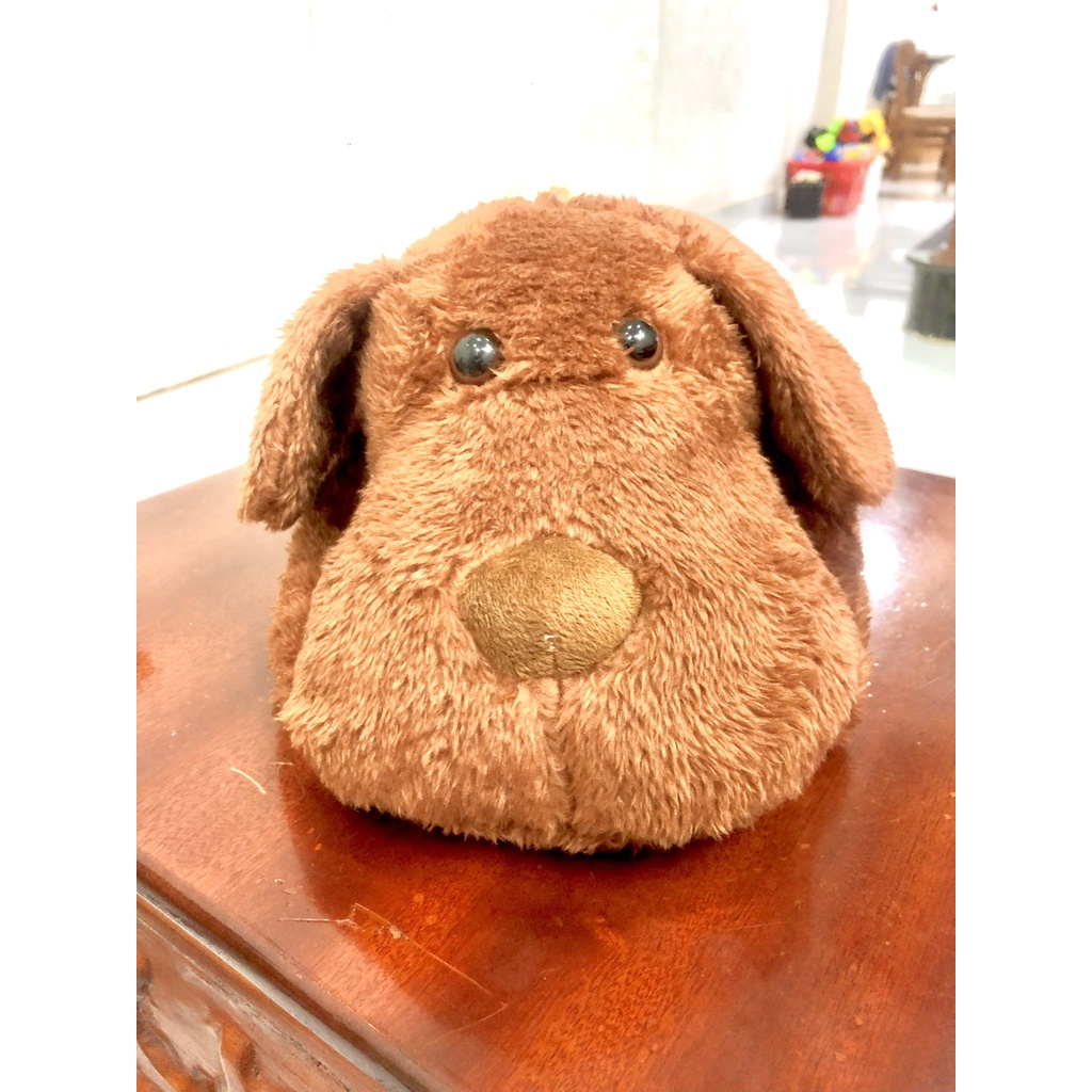 Túi đựng khăn giấy kèm kê tay trên ô tô hình cún tai dài dễ thương