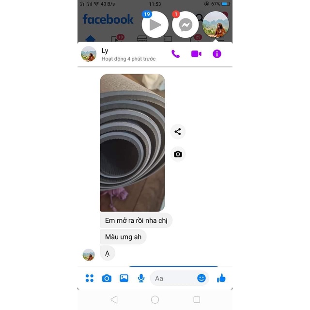 Thảm tập yoga loại 1