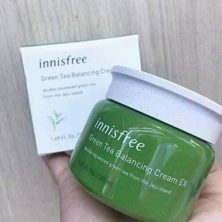 Kem Dưỡng Trà Xanh Innisfree Balacing,Kem Dưỡng Ẩm ,Dưỡng Da Căng Bóng ,Mịn Màng ,Làm Chậm Quá Trình Lão Hóa, Giảm Mụn..