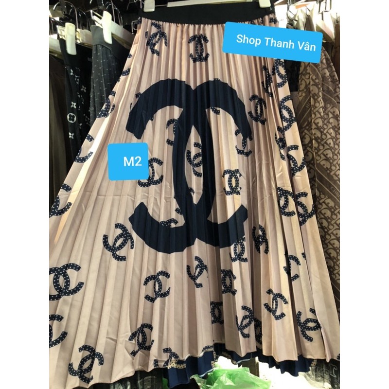 Chân váy xoè dáng dài xếp ly họa tiết đẹp TVCN | BigBuy360 - bigbuy360.vn