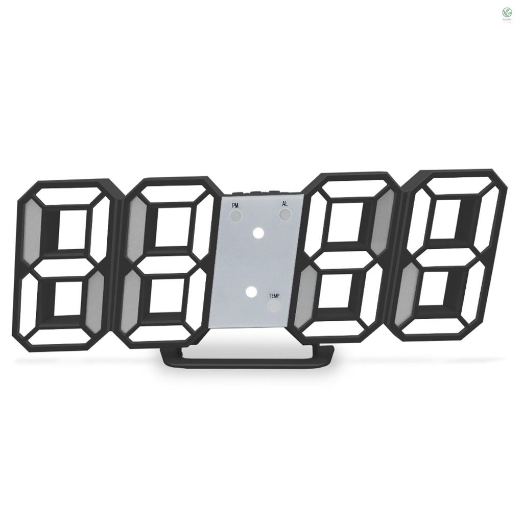 Đồng Hồ Điện Tử Đèn LED 3D Treo Tường