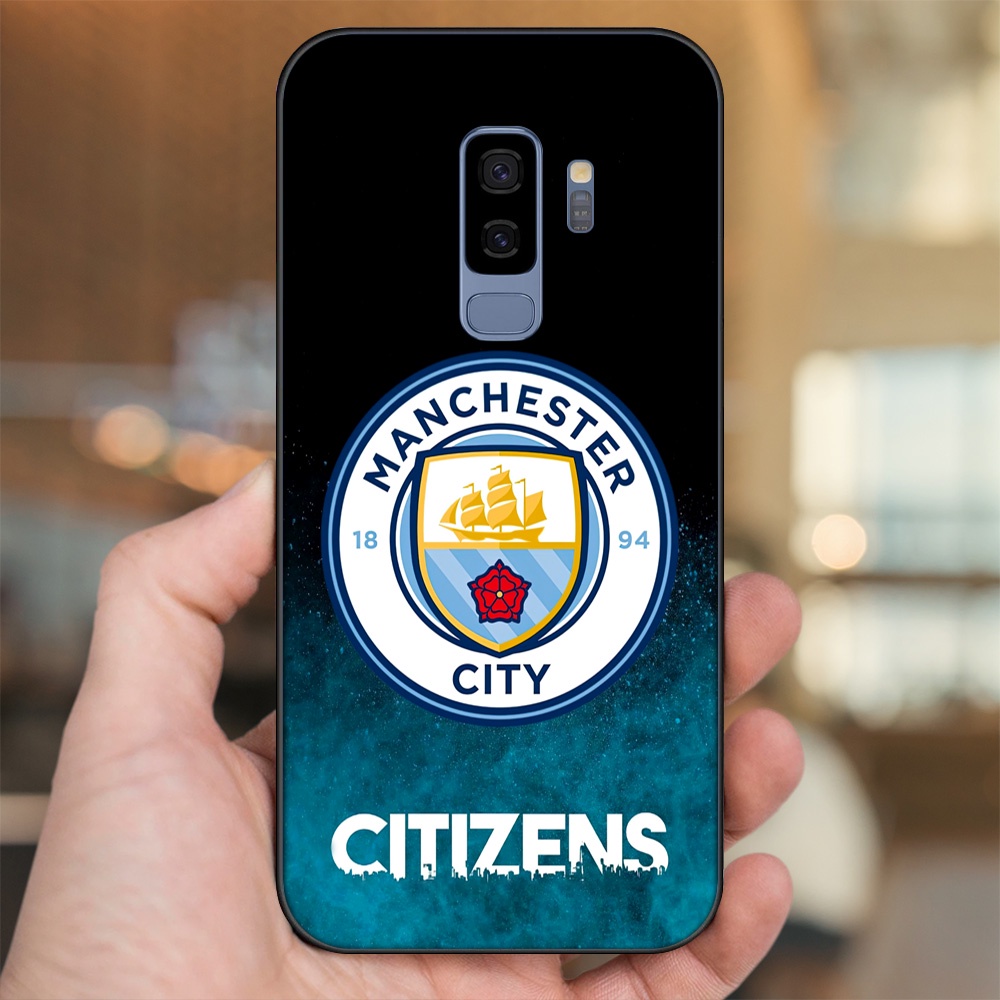 Ốp lưng Samsung S9 Plus viền đen in hình Manchester City MC