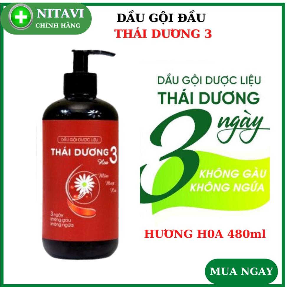 Dầu gội đầu THÁI DƯƠNG 3 dược liệu thảo dược thiên nhiên chính hãng