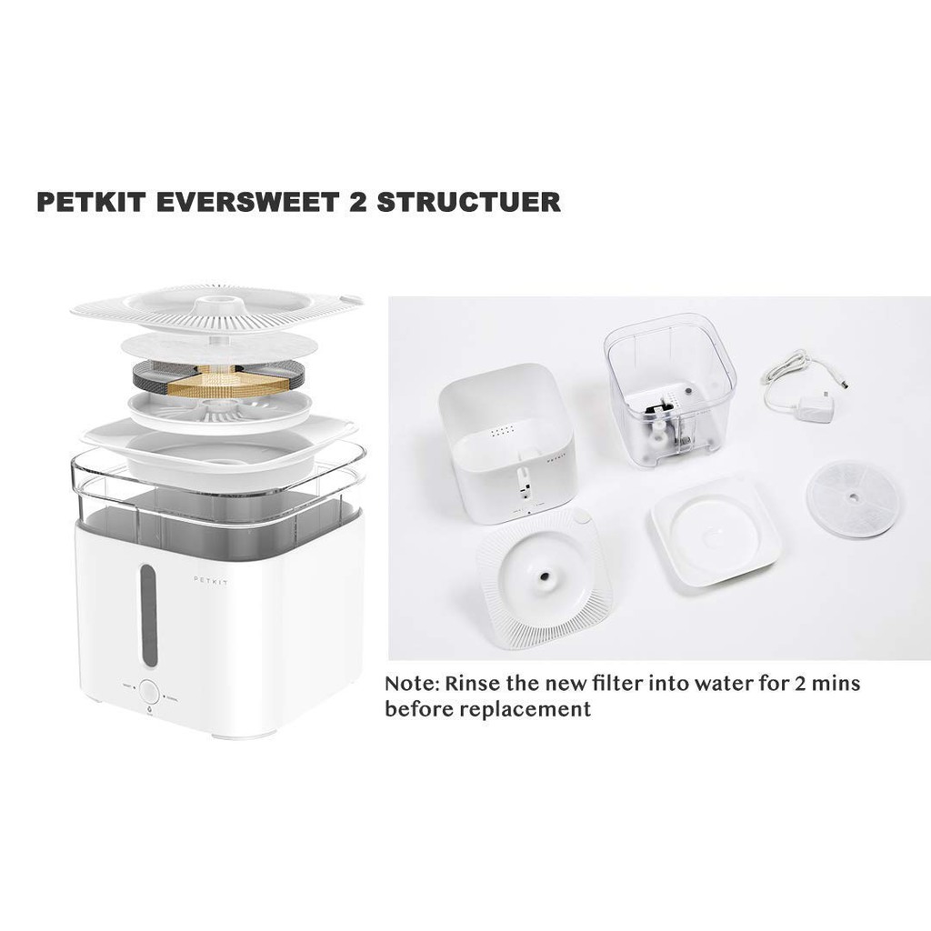 [ PETKIT CHÍNH HÃNG ] Petkit Eversweet 2s - Máy lọc nước cho thú cưng Petkit W2s