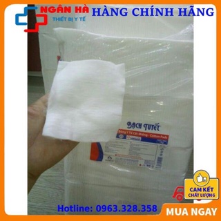 Bông y tế, bạch tuyết y tế cắt miếng 1kg - vệ sinh cho bé- 7x7cm