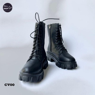 [Hàng Sẵn] [Ảnh Thật] [Freeship] Giày Bốt Nữ Cổ Vừa 20cm Đế 5cm - CV00