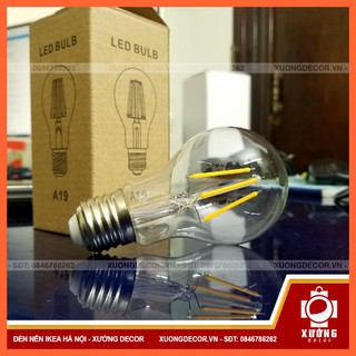 Bóng LED Giả Sợi Đốt EDISON A60, Đui E27, 4w