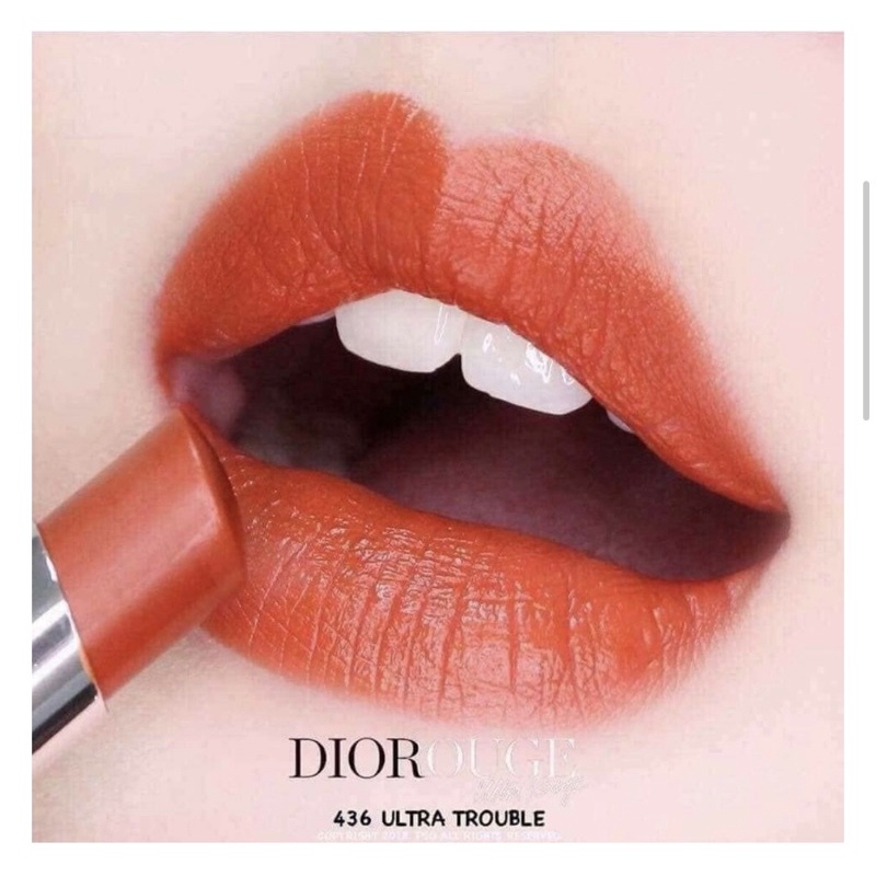 Son Dior chính hãng, màu 436 cam cháy, 455 hồng đào, 760 hồng mâm xôi