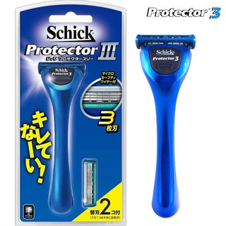 Dao cạo râu Schick Protector III 3 lưỡi + Kèm 2 lưỡi dao