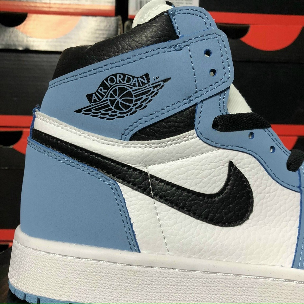 Giày Jordan 1 High University Blue [FULL BOX] Giày Thể Thao Jordan Xanh Móc Đen, Giày JD1 Cổ Cao Cao Nam Nữ Hot 2021 | BigBuy360 - bigbuy360.vn