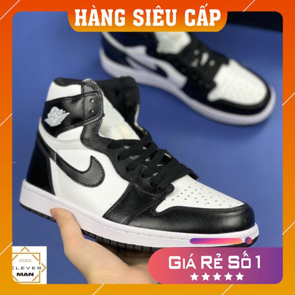 [ FREESHIP –BẢO HÀNH 1 NĂM] GIÀY SNEAKER NAM NỮ JORDAN CAO CỔ ĐEN TRẮNG HOT TREND