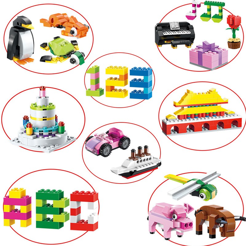 Đồ Chơi Lắp Ghép Trẻ Em TRÊN 3 TUỔI- BỘ LEGO CƠ BẢN 460 CHI TIẾT LEGOSTYLE