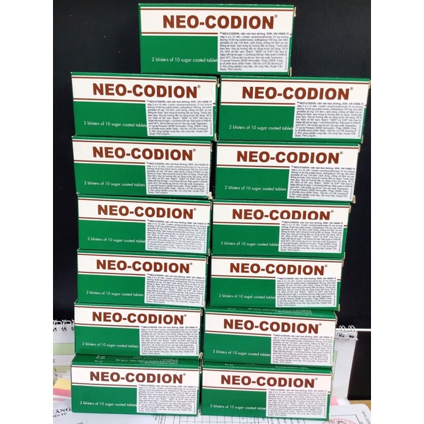 Viên uống giảm ho khan, ho do kích ứng Neo-Codion hiệu quả của Pháp [Hộp 20 viên]
