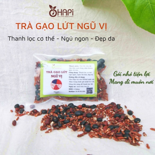 Trà gạo lứt ngũ vị thanh lọc cơ thể, đẹp da, ngủ ngon gói 25gr tiện lợi