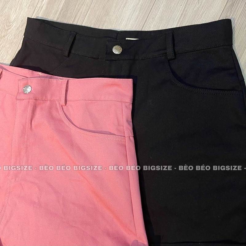 QUẦN SHORT KAKI LƯNG CAO ỐNG RỘNG BIGSIZE 60-90KG