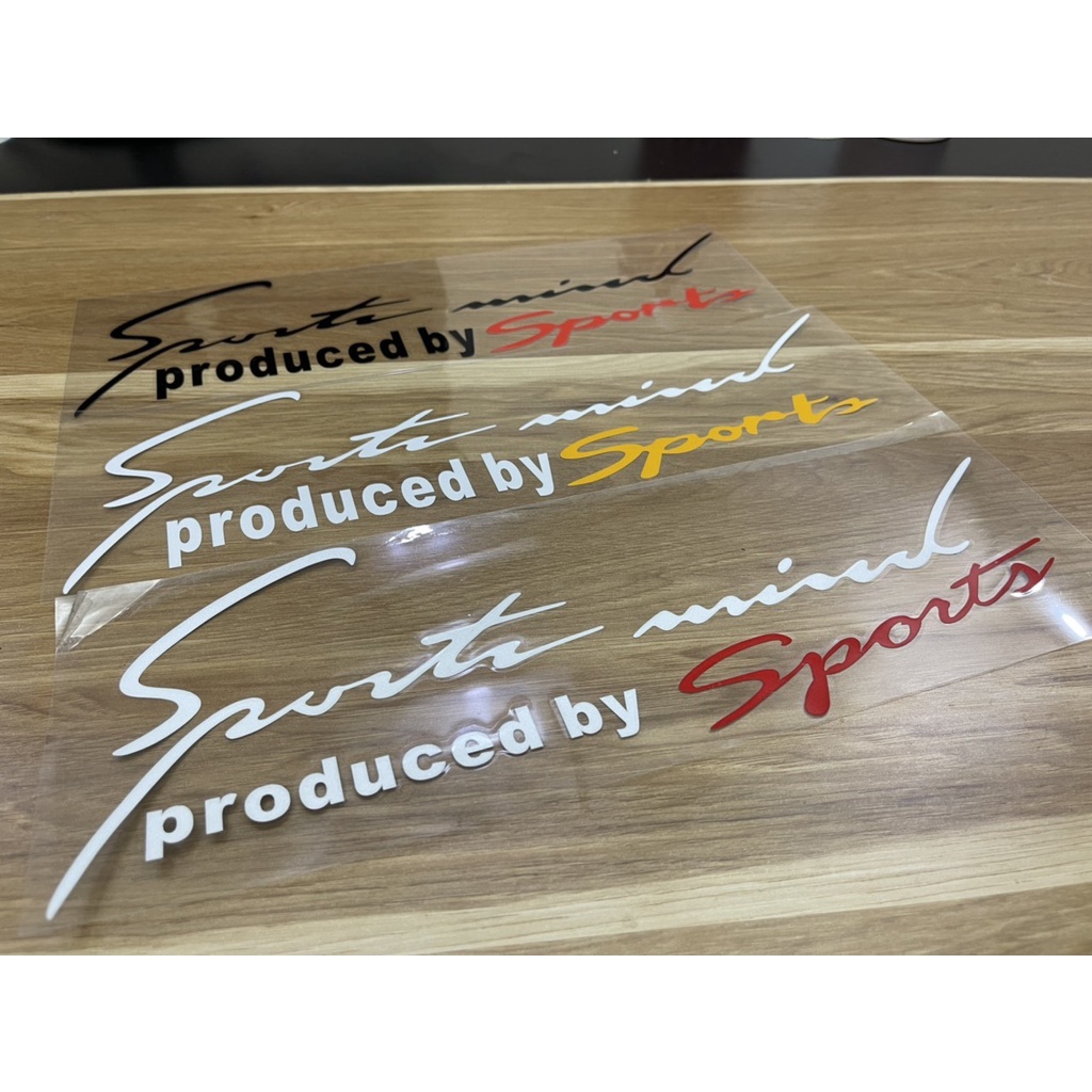 Tem dán Sport mind prodeced by Sports xe hơi ô tô đầy đủ màu sắc