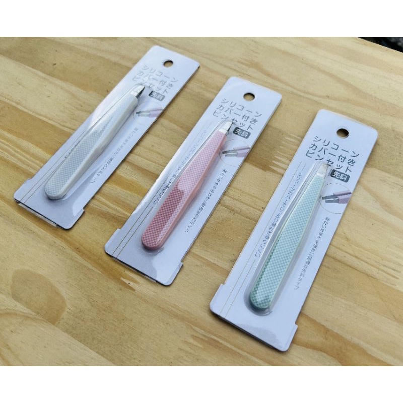 Nhíp inox tay cầm bọc silicon Nhật