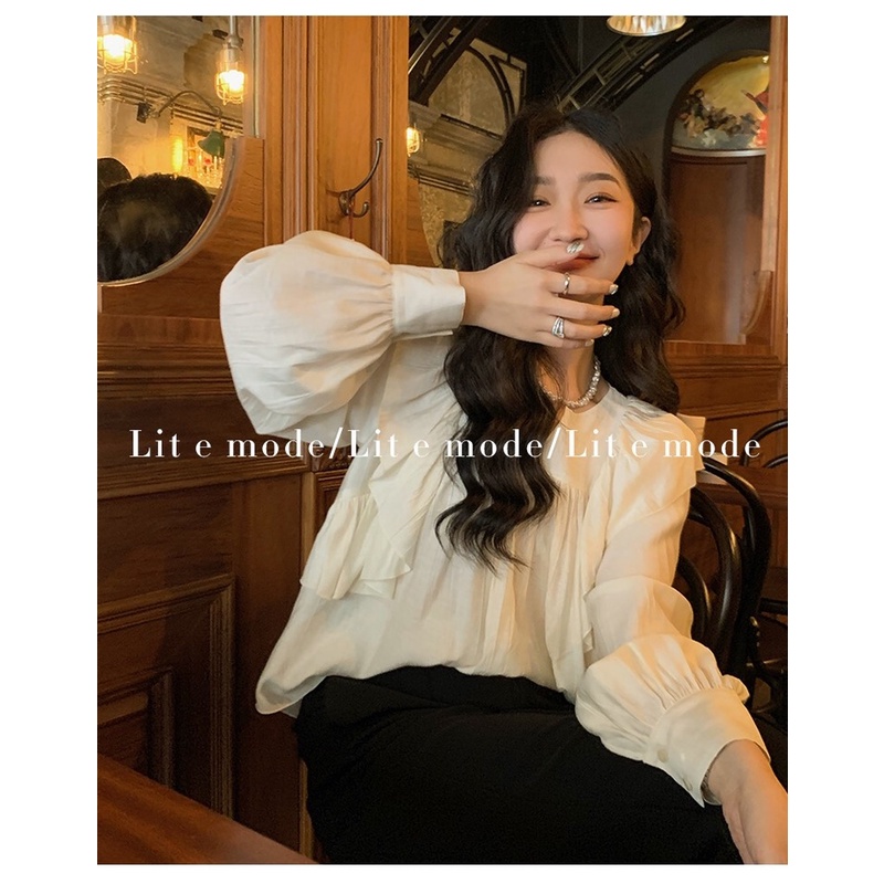 Áo Sơ Mi Tay Phồng Dài Thời Trang Mùa Xuân Mới Cho Nữ 2022