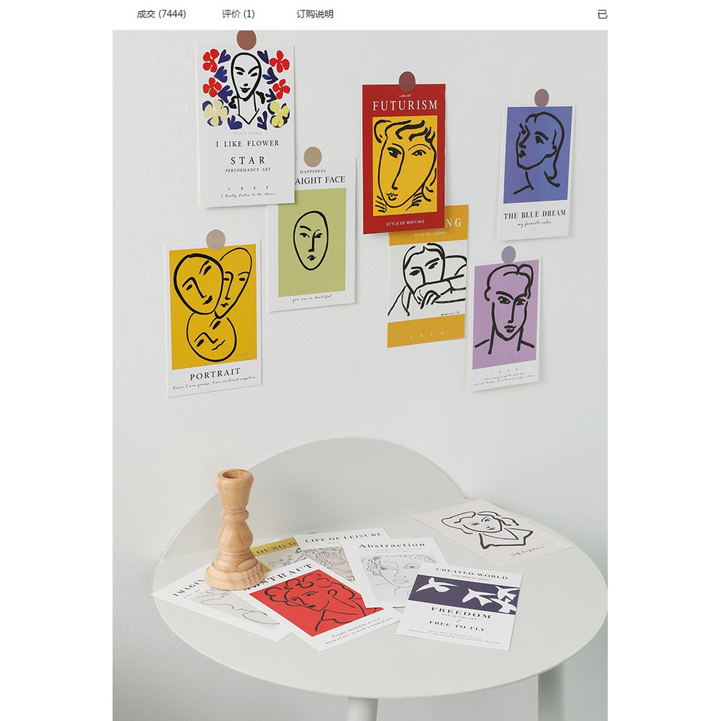 Postcard trang trí decor Những Bức Họa Của Họa Sĩ Lừng Danh Matisse, Van Gogh