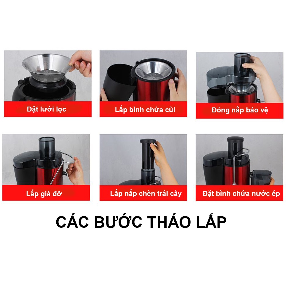 Máy ép hoa quả JUICER - Máy ép hoa quả, rau củ siêu bền- Hỗ trợ việc bếp núc nhanh chóng