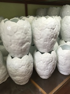 Lọ hoa 3 D gốm sứ Bát Tràng