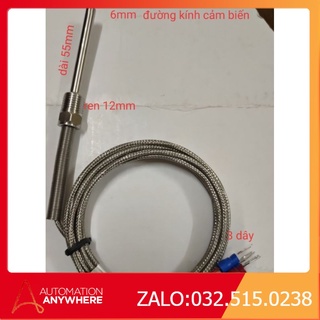 🚛Freeship-Cảm biến nhiệt độ pt100 3 dây 2m