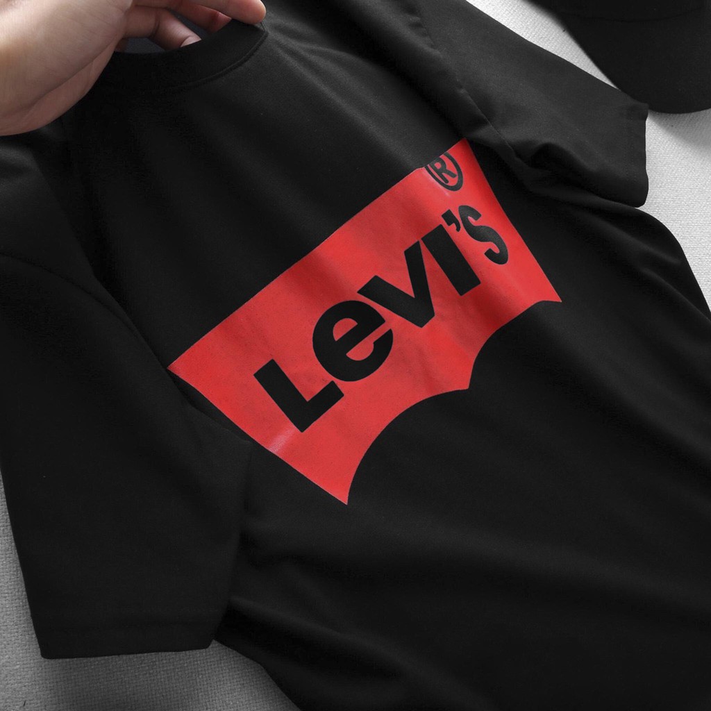 Áo thun levis nam nữ tay ngắn không cổ chất cotton tici
