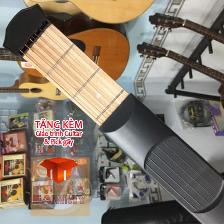 [ĐỘC QUYỀN] Dụng cụ tập bấm hợp âm Guitar Pocket 6 ngăn - tâp mọi lúc mọi nơi không sợ phiền đến ai