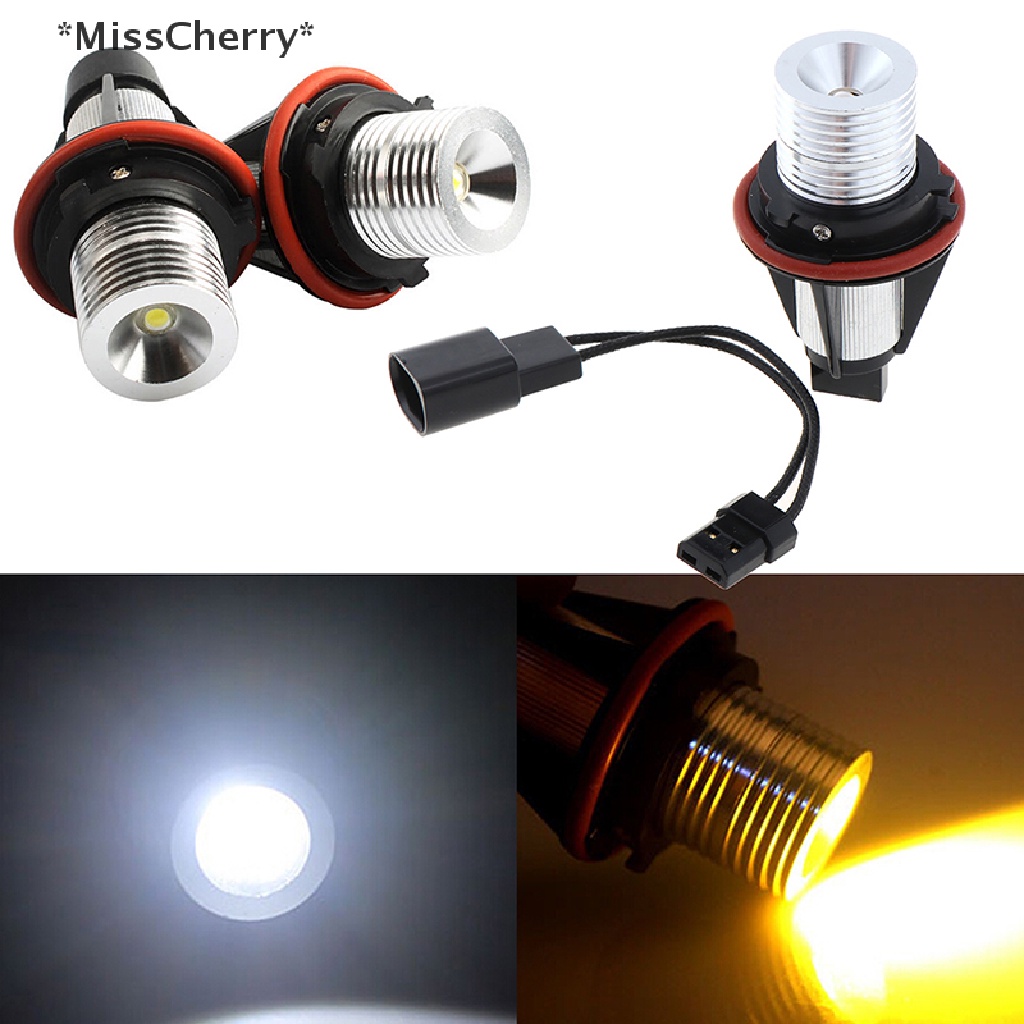 1 Bóng Đèn LED Mắt Thiên Thần Ánh Sáng Trắng / Vàng / Trắng Chuyên Dụng Cho Xe Hơi E39 E60 E87 X5