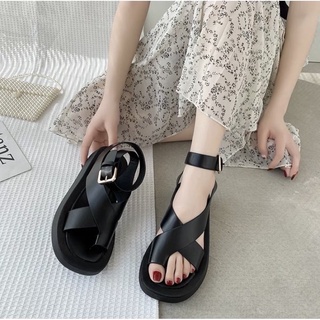 Dép sandal xỏ ngón đế bánh mì HAPU Style hàn quốc hót hít