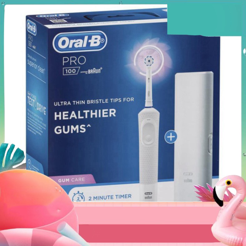 GIÁ QUÁ ĐÃ Bàn chải đánh răng điện Oral B Pro 100 Cross Action Power Toothbrush Black chính hãng GIÁ QUÁ ĐÃ