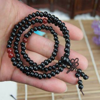 Vòng Chuỗi 108 Hạt Gỗ Phật - 6Ly Bình An