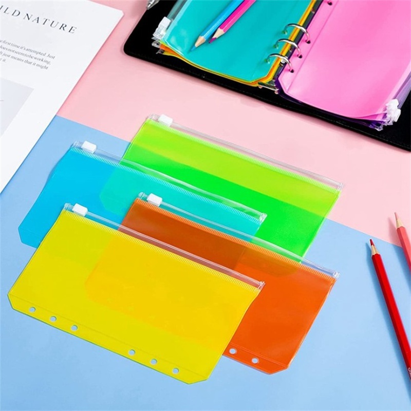 Sổ Tay A6 Bìa Da PU Có Khóa Kéo Tiện Dụng