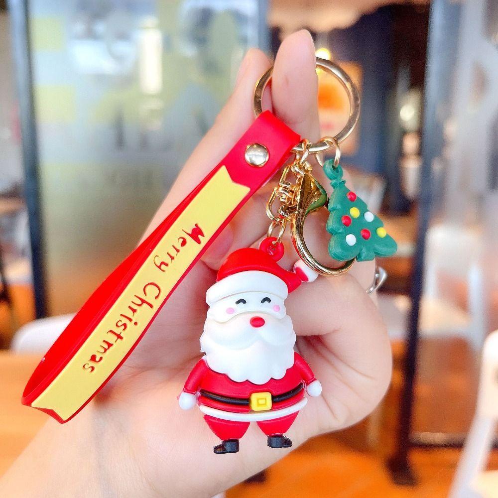 Móc Khóa Hình Búp Bê Ông Già Noel / Người Tuyết Dễ Thương