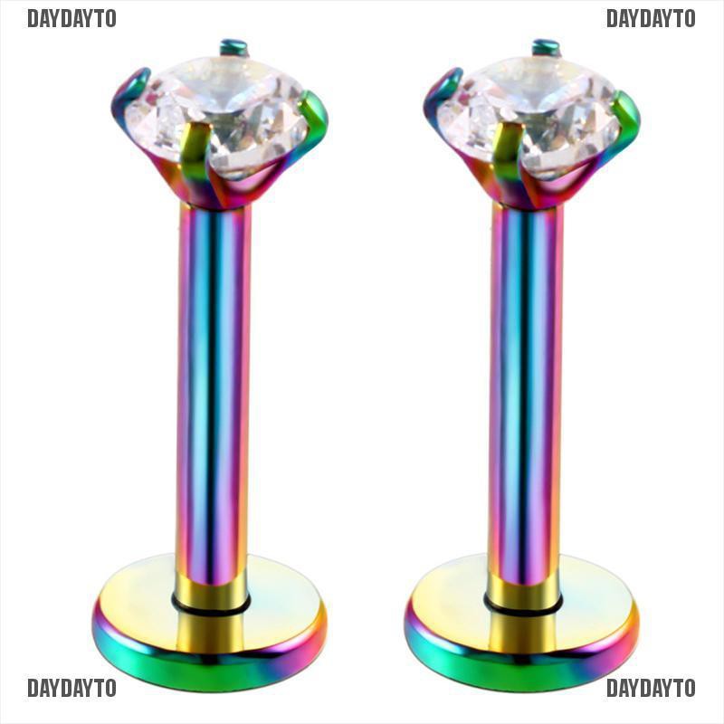 Khuyên Xỏ Sụn Tai / Môi / Cơ Thể Bằng Đá Zircon Helix Tragus 18G