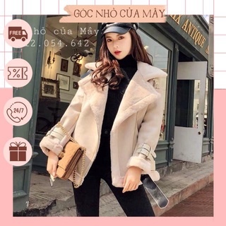 (HÀNG ORDER) Áo khoác da lộn lót lông GNCM