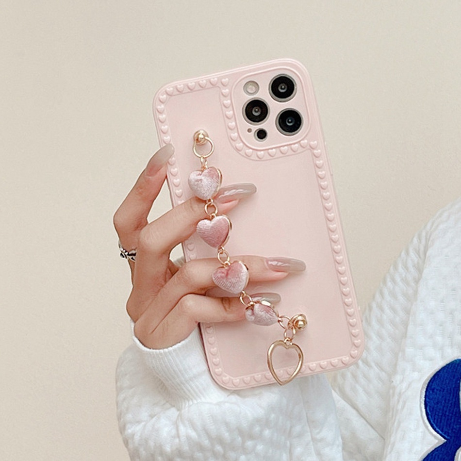 Ốp Điện Thoại Silicon Mềm Có Dây Đeo Sang Trọng Cho iPhone 7 8 Plus 11 12 13 Pro MAX X XR XS MAX SE 2020 2022