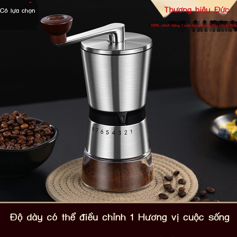 Máy pha cà phê của Đức xay hạt quay tay tạo tác thủ công cầm có thể giặt được
