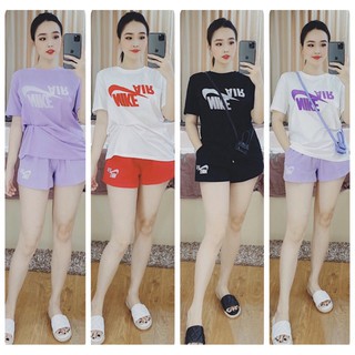 [ SIÊU SALE - HÀNG VNXK ] Set Đồ Bộ Thun Nik Lửng Mặc Nhà Dễ Thương