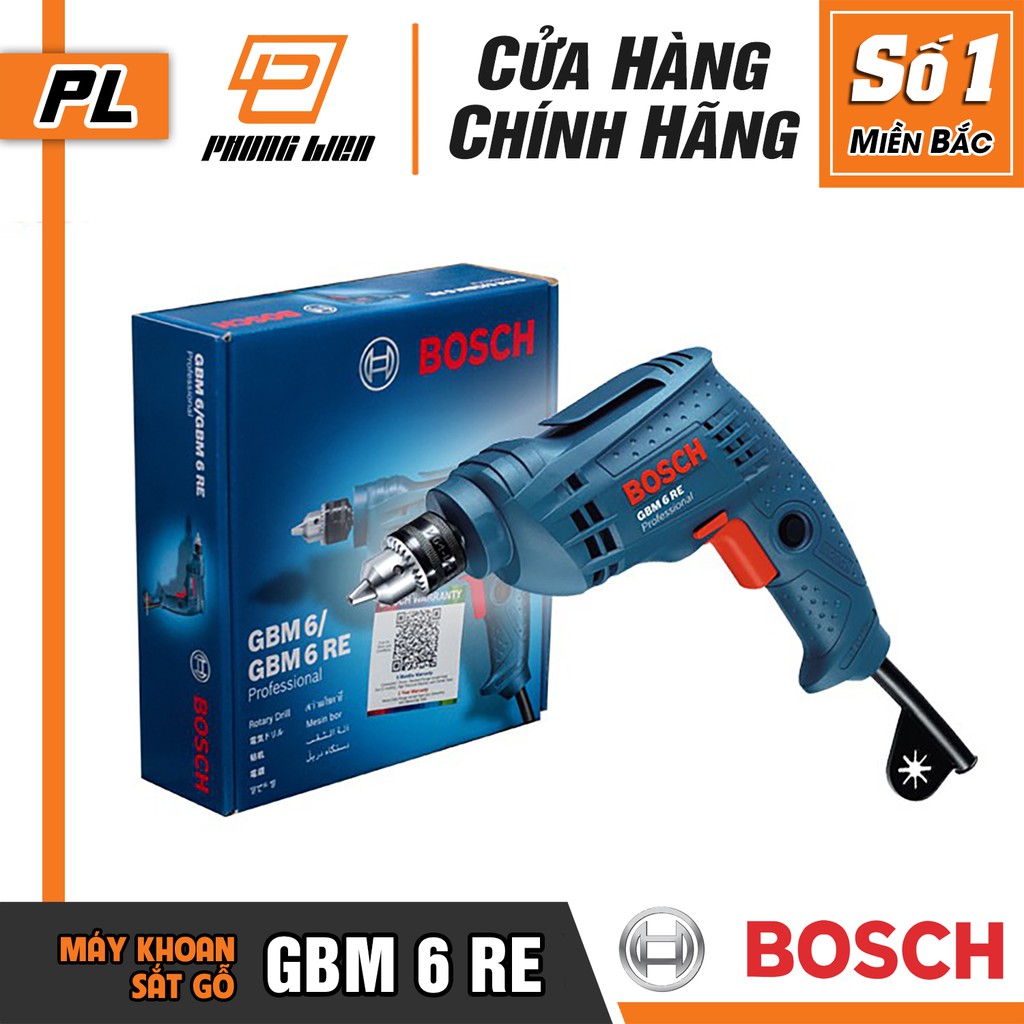 Máy Khoan Bắt Vít Bosch GBM 6 RE  - Hàng Chính Hãng