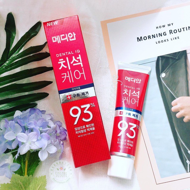 Kem Đánh Răng Chính Hãng Median Dental IQ 93% Hàn Quốc 120gr