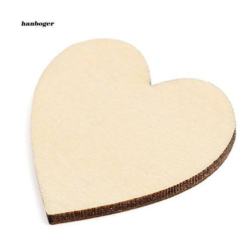 Miếng gỗ trang trí hình trái tim xinh xắn đẹp mắt