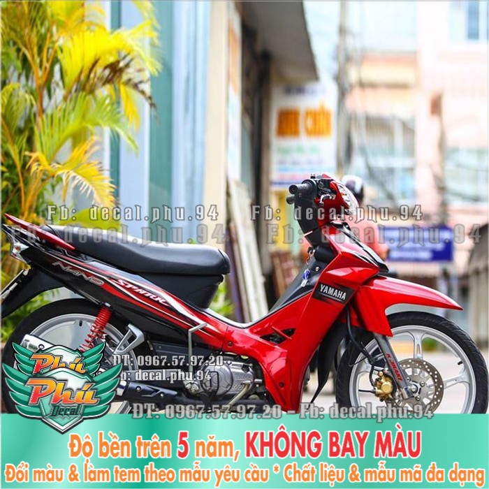 Tem rời Sirius Spark Nano đỏ đen (P) -1