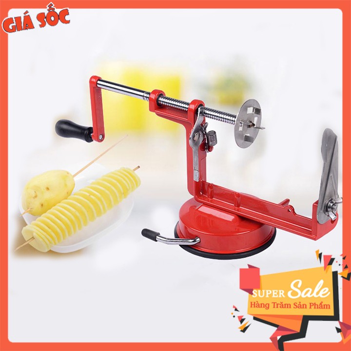 Máy Cắt Khoai Tây, Dưa Chuột, Cà rốt, Xúc xích … thành hình lốc xoáy