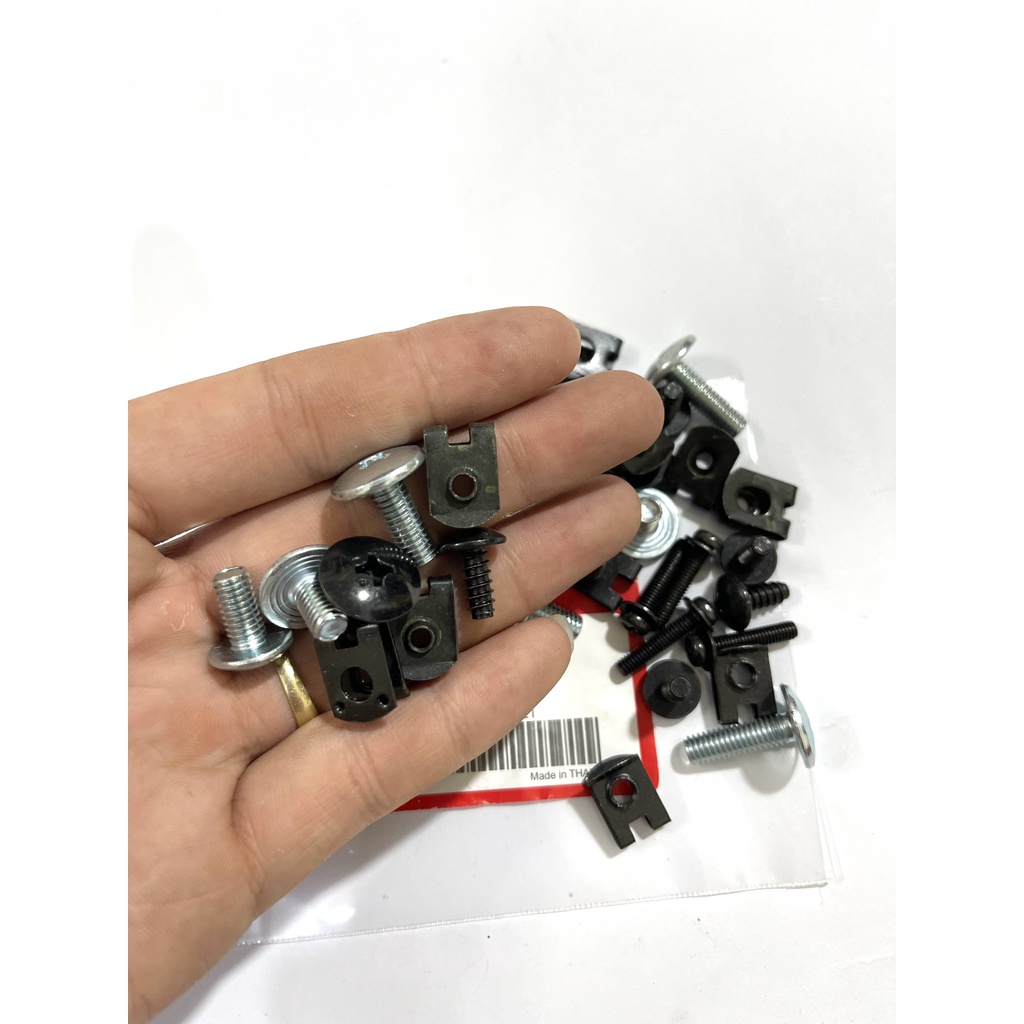 Bộ ốc dàn áo xe Wave Alpha - Ốc vít gắn bộ nhựa áo cho các dòng Wave Zin 100%