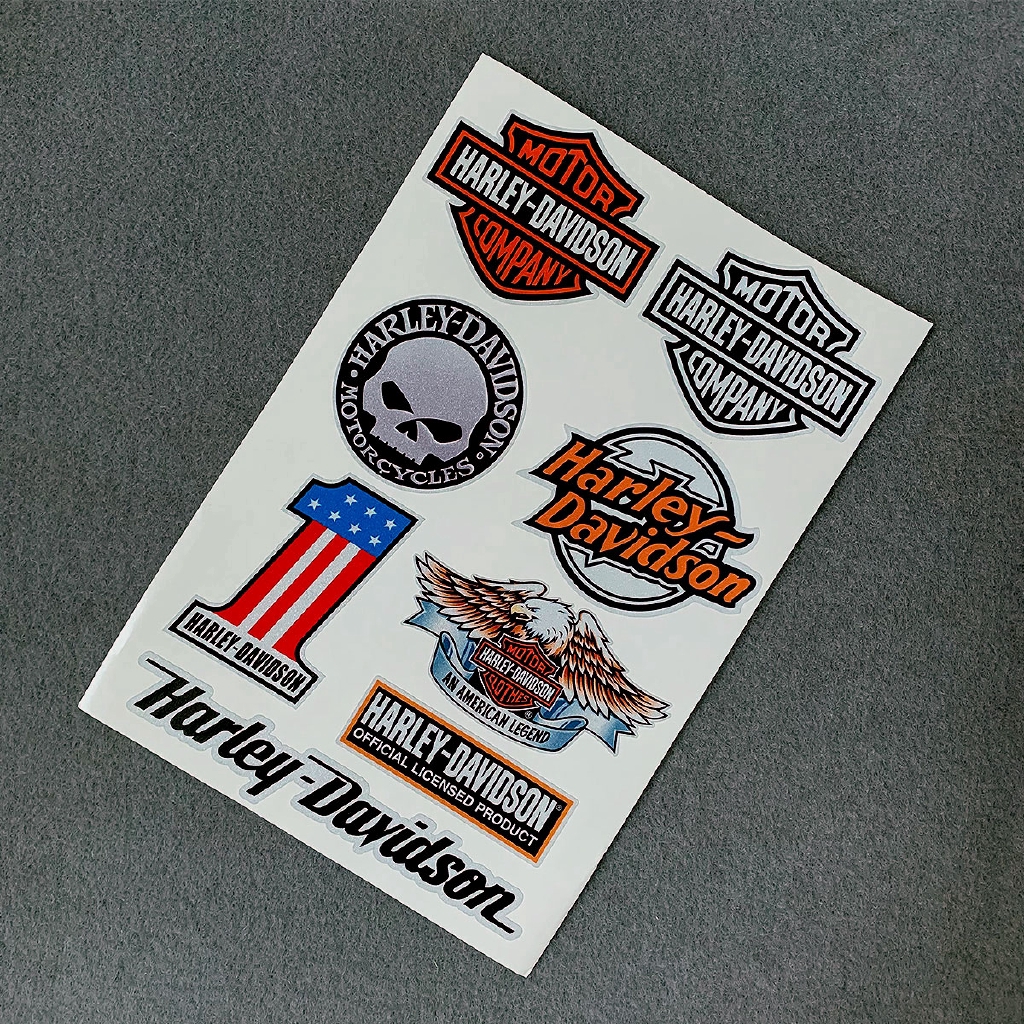 Decal 3m Logo Harley-Davidson Trang Trí Xe Mô Tô