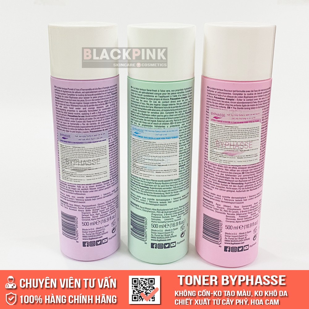 Nước Hoa Hồng BYPHASSE Toner Byphasse Lotion 500ml | BigBuy360 - bigbuy360.vn