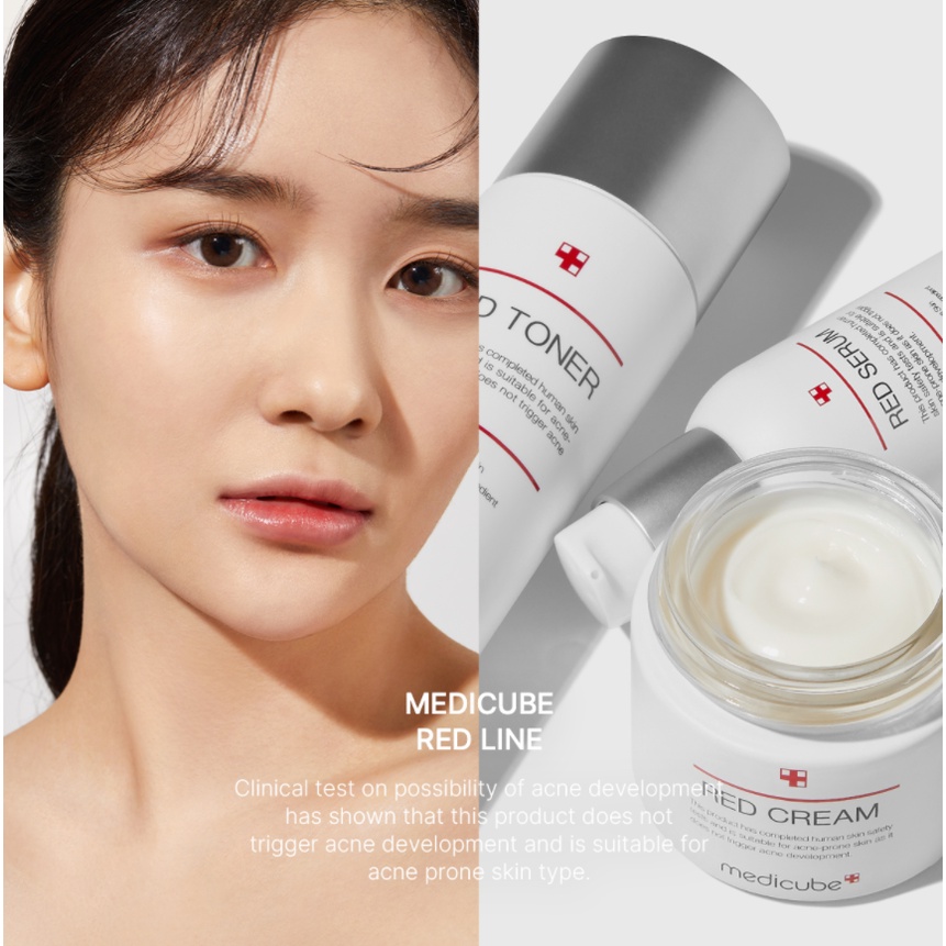 Set chăm sóc dưỡng da MEDICUBE RED LINE dành cho da mun và làn da bị kich ứng