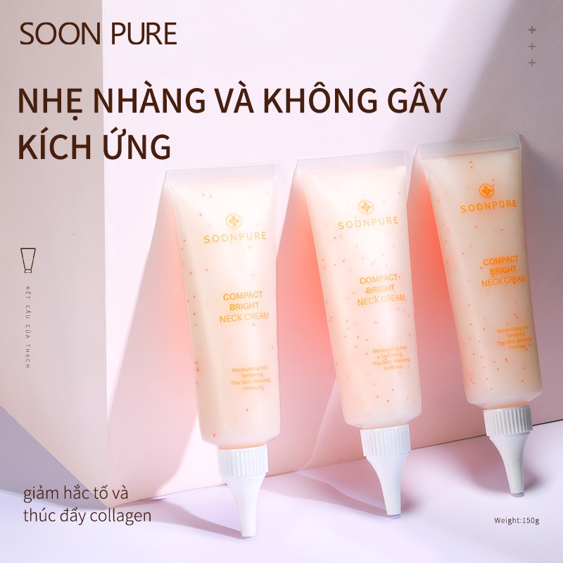 Kem dưỡng trắng da cổ SOON PURE làm mờ nếp nhăn và cân bằng độ ẩm 80g | BigBuy360 - bigbuy360.vn