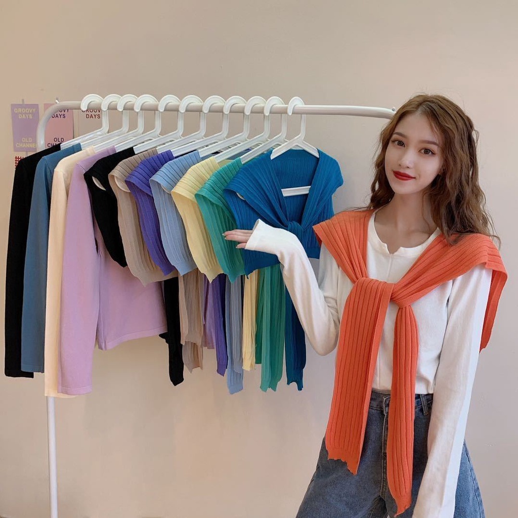 Khăn choàng vai GAVINBROWN nhỏ nhắn đăn len kiểu thắt phong cách phương Tây thu đông 2022